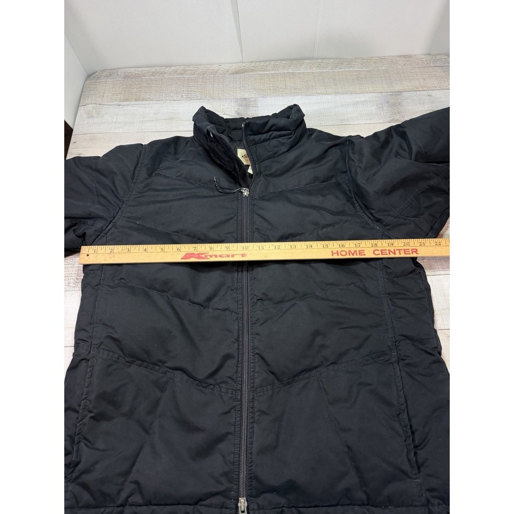 Eddie Bauer Womens M Black Goose Down Puffer Winter Jacket Full Zip Coat - Picture 3 of 11